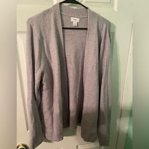 Lavender open cardigan - lightly worn